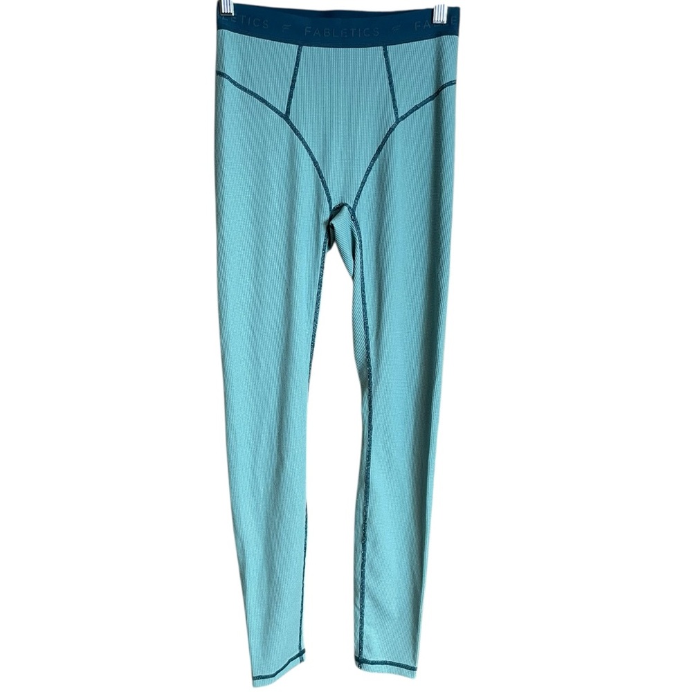 Fabletics waffle leggings in Arctic Wave/Midnight Wave small (see measurements)